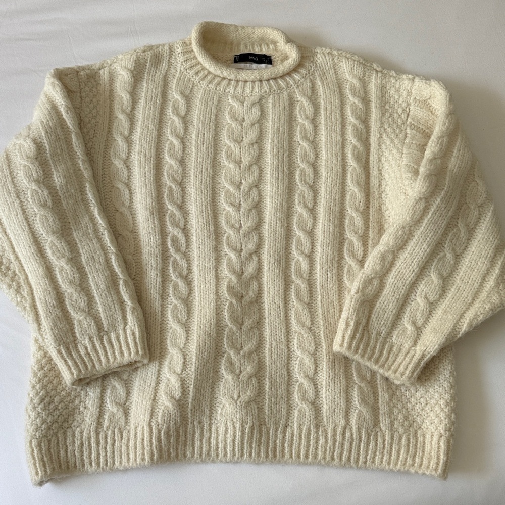 Mango Cable Knit Sweater